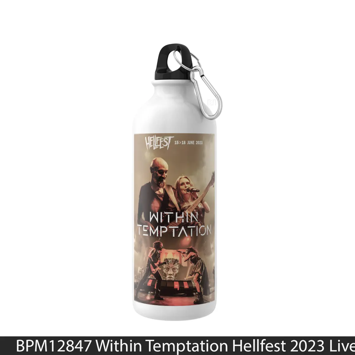 Botol Within Temptation Hellfest 2023 Live - Music Sport Bottle