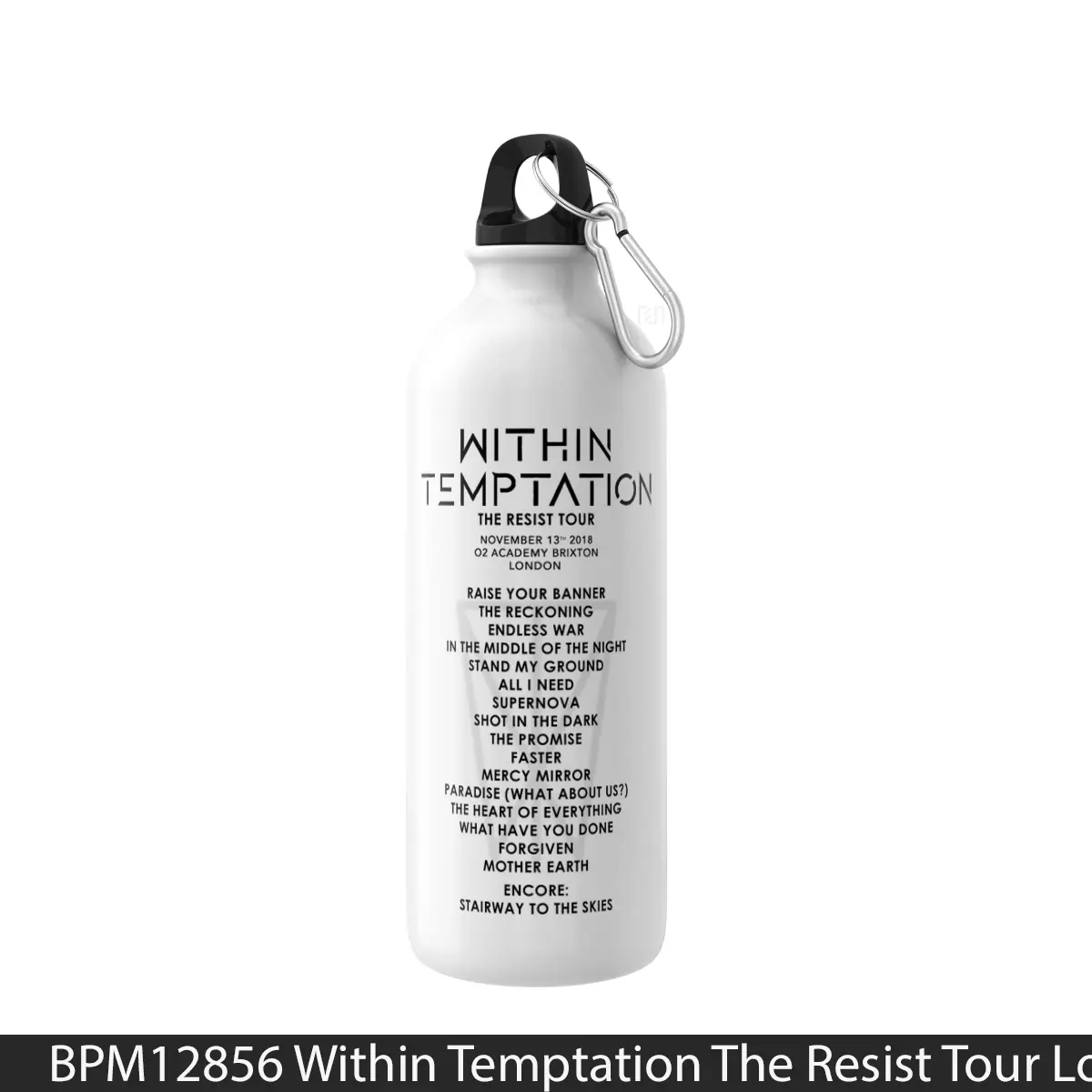 Botol Within Temptation The Resist Tour London Brixton Academy - Music Sport Bottle