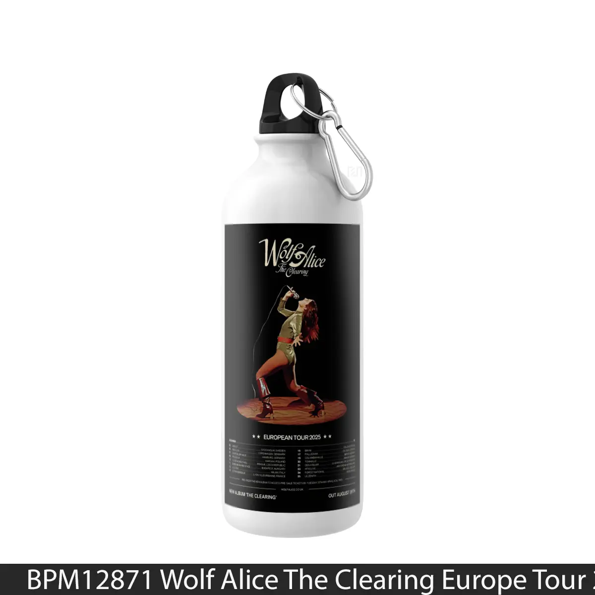Botol Wolf Alice The Clearing Europe Tour 2025 - Music Sport Bottle