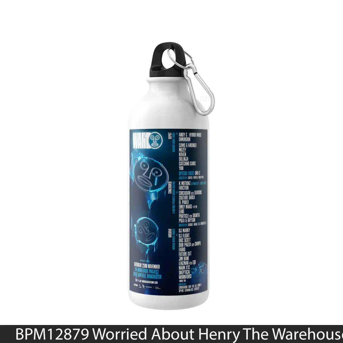 Botol Worried About Henry The Warehouse Project 2024 Man - Music Sport Bottle