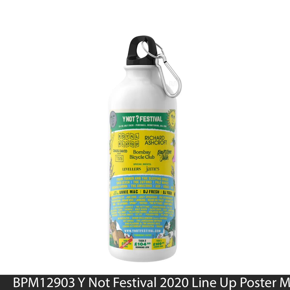 Botol Y Not Festival 2020 Line Up - Music Sport Bottle