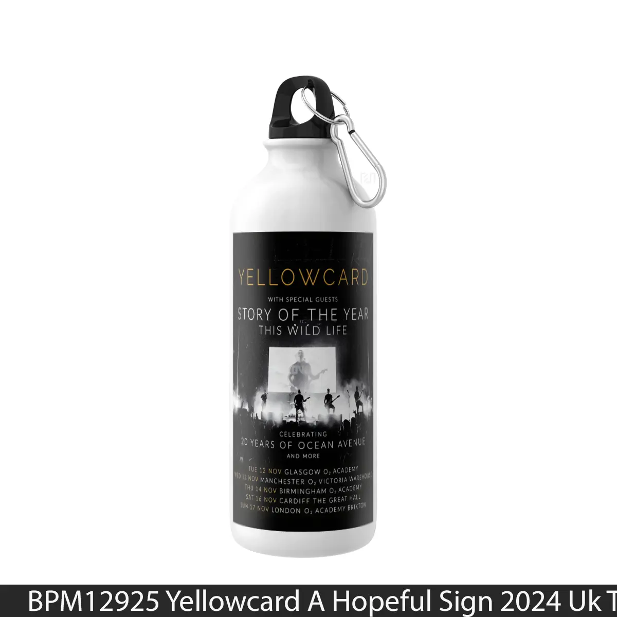 Botol Yellowcard A Hopeful Sign 2024 Uk Tour - Music Sport Bottle