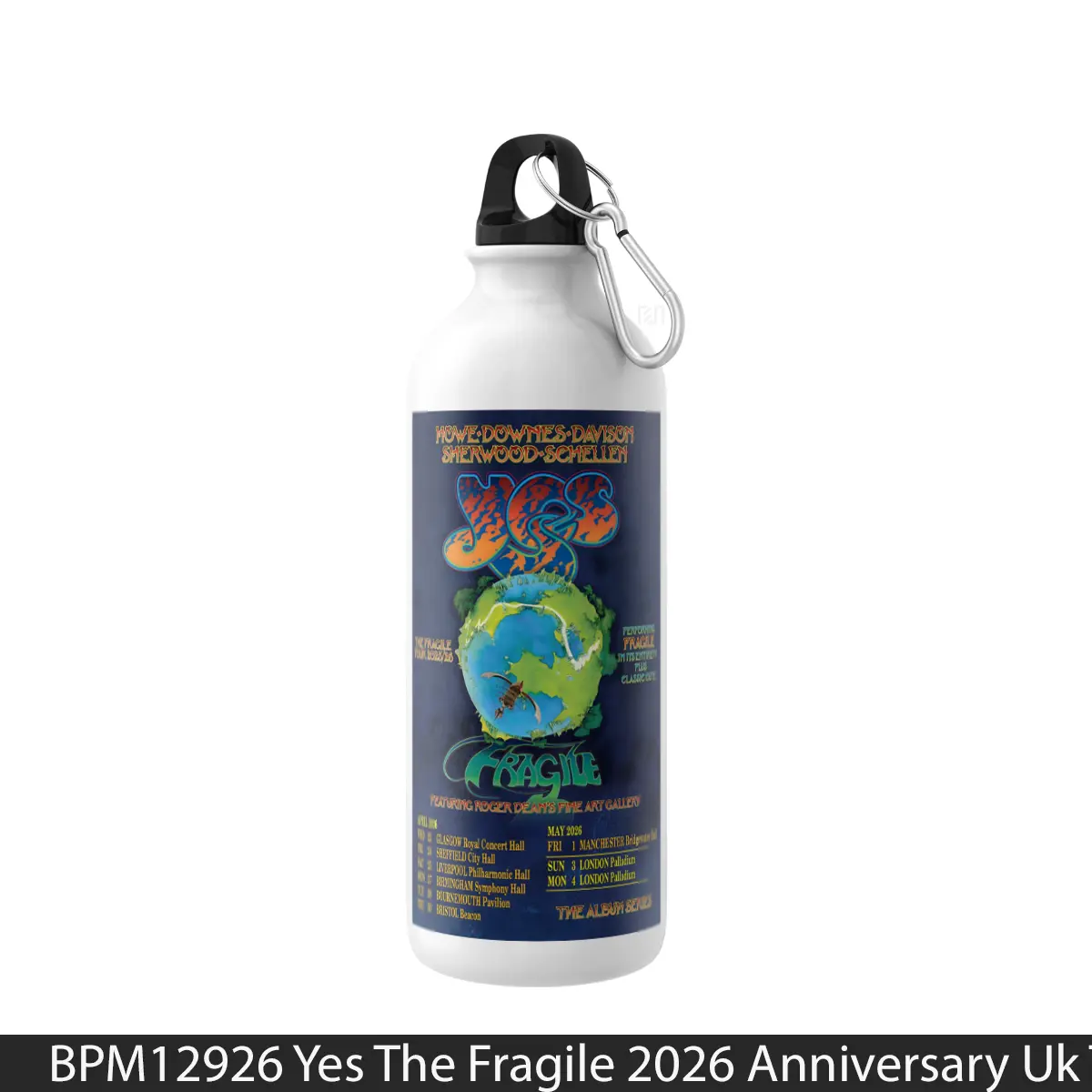 Botol Yes The Fragile 2026 Anniversary Uk Tour - Music Sport Bottle