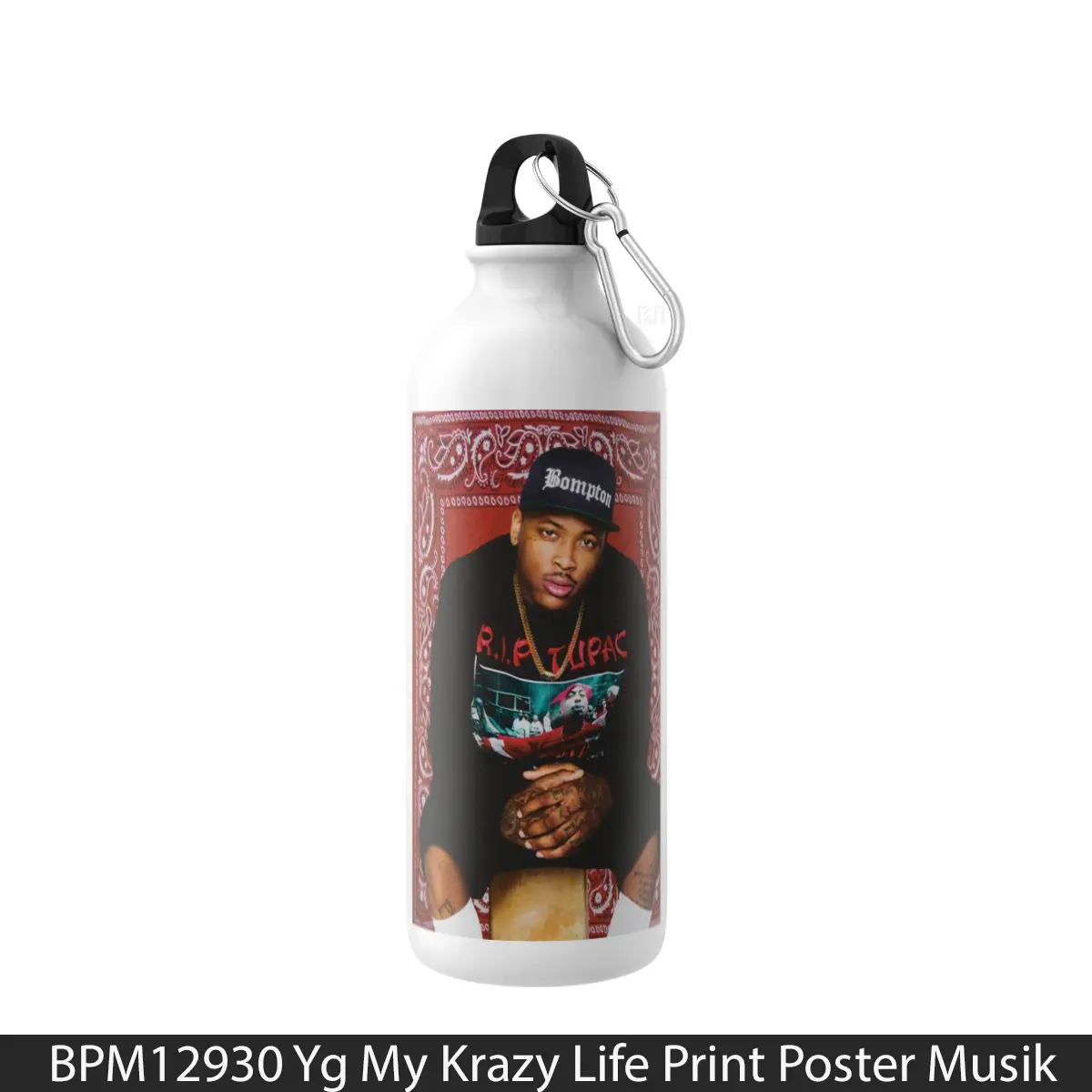 Botol Yg My Krazy Life Print - Music Sport Bottle