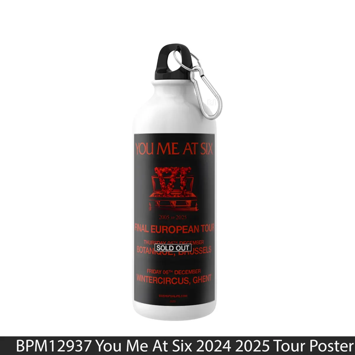Botol You Me At Six 2024 2025 Tour - Music Sport Bottle