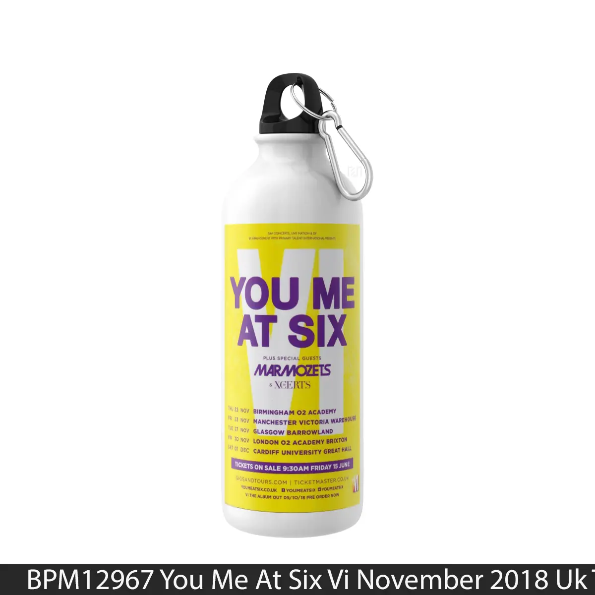 Botol You Me At Six Vi November 2018 Uk Tour - Music Sport Bottle