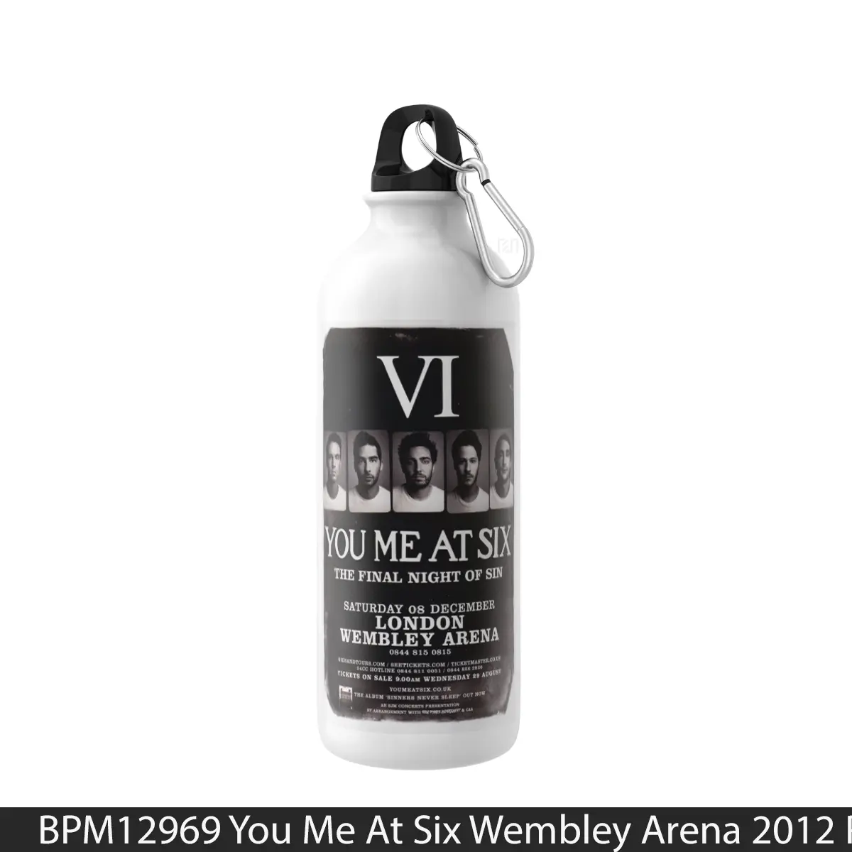 Botol You Me At Six Wembley Arena 2012 Print - Music Sport Bottle