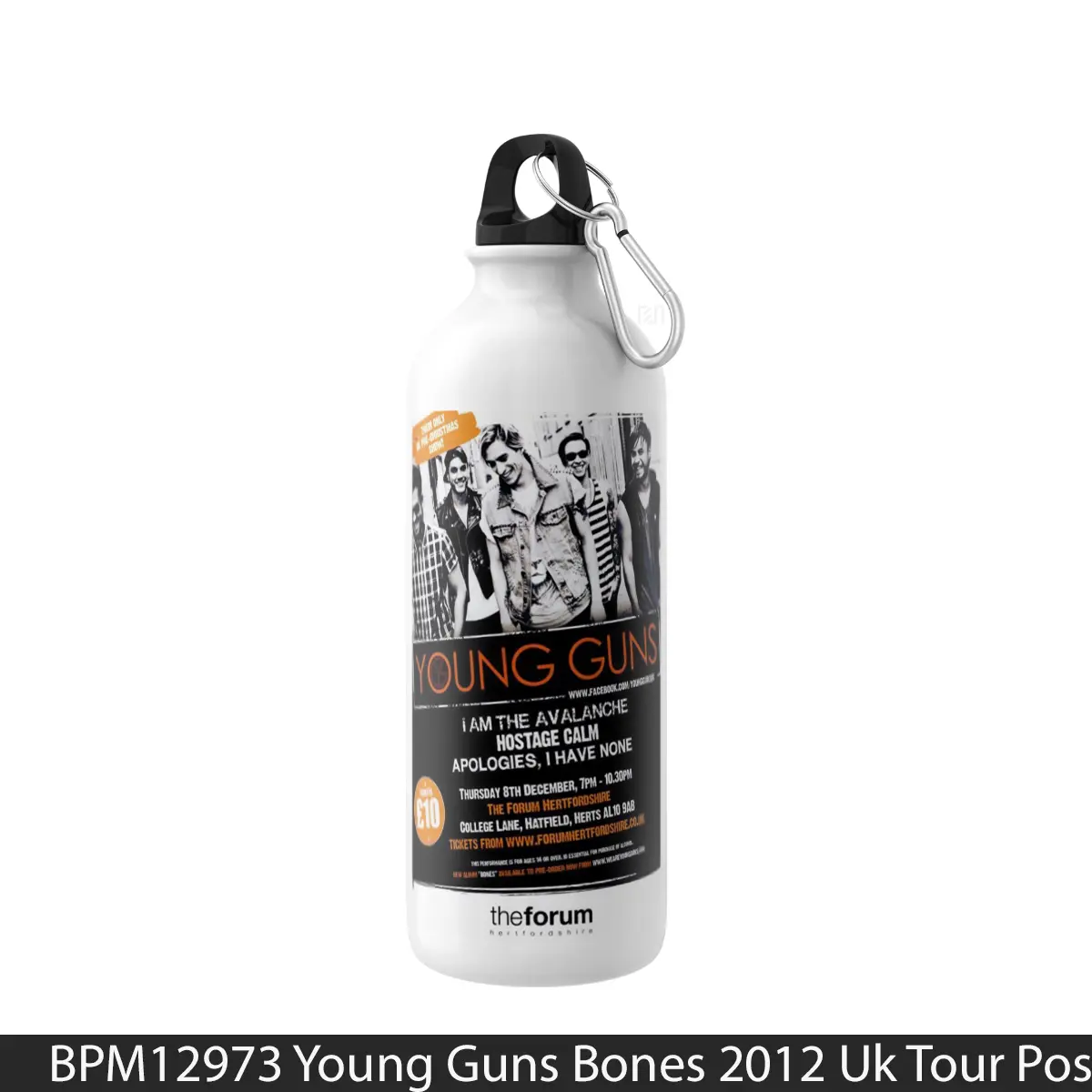 Botol Young Guns Bones 2012 Uk Tour - Music Sport Bottle