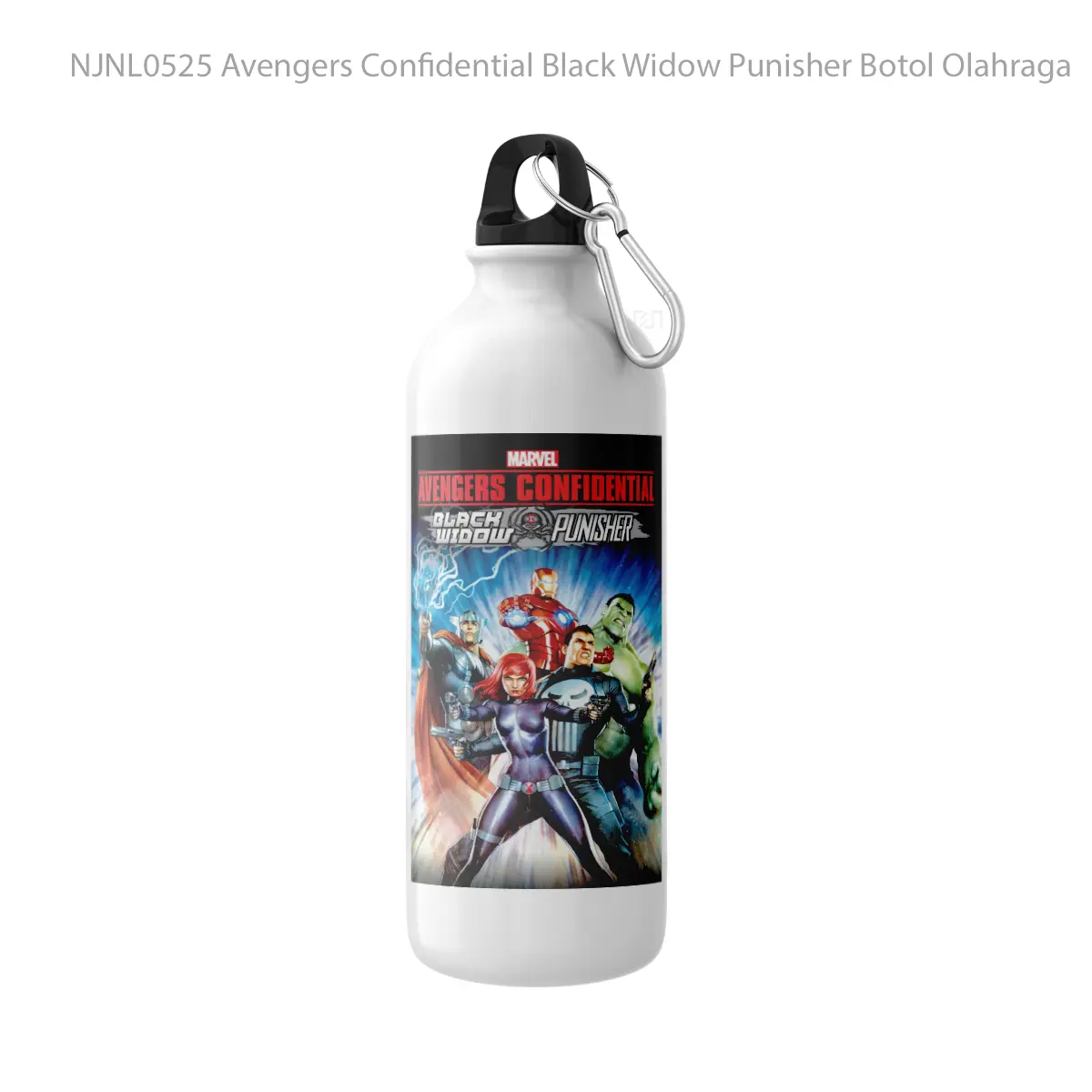 Botol Avengers Confidential Black Widow Punisher - Toon Sport Bottle