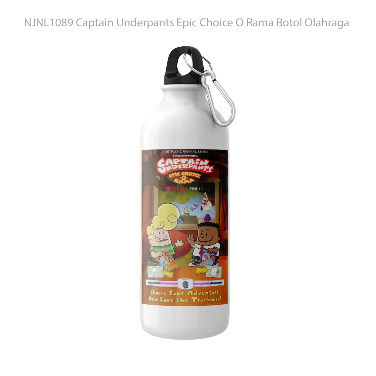 Botol Captain Underpants Epic Choice O Rama - Toon Sport Bottle