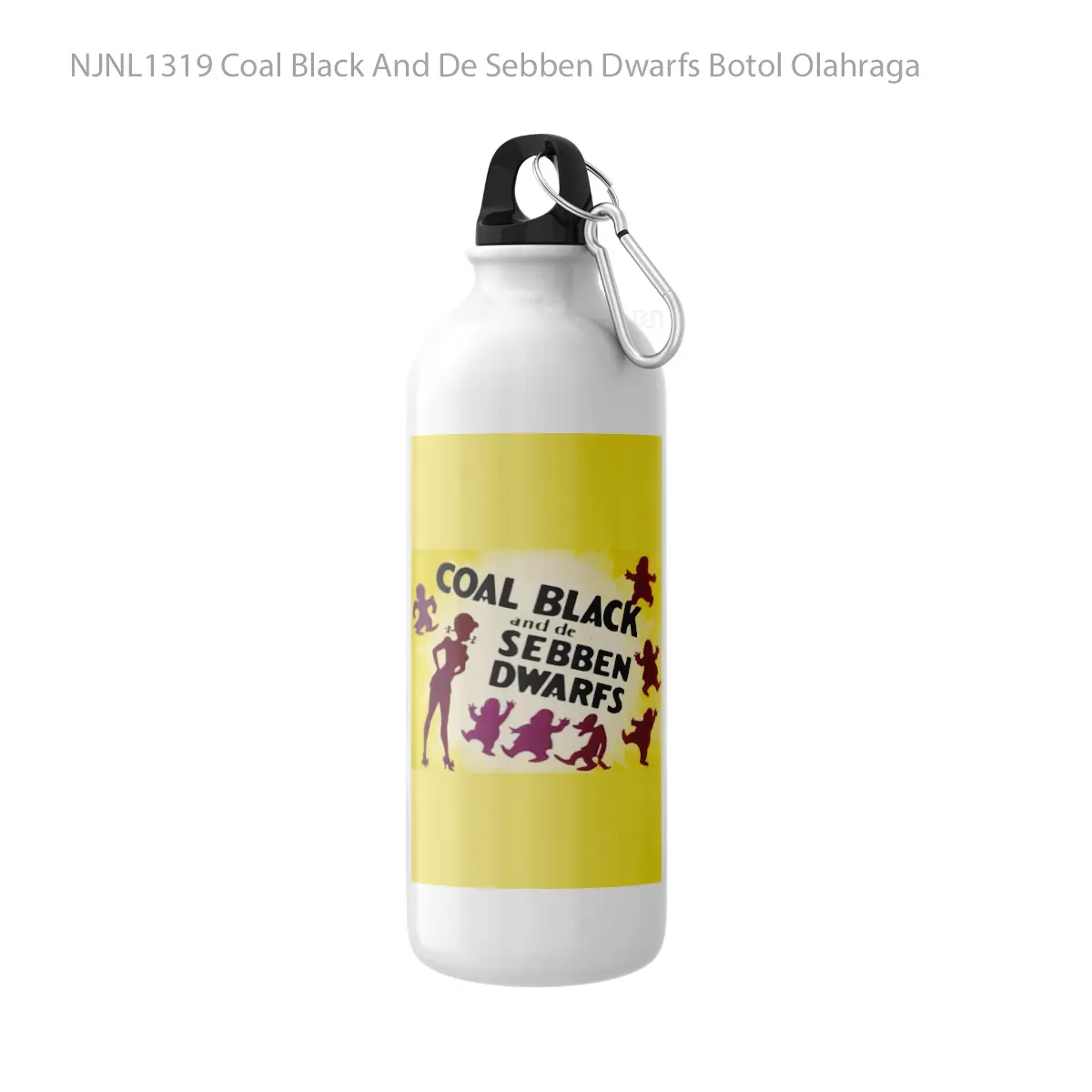 Botol Coal Black And De Sebben Dwarfs - Toon Sport Bottle