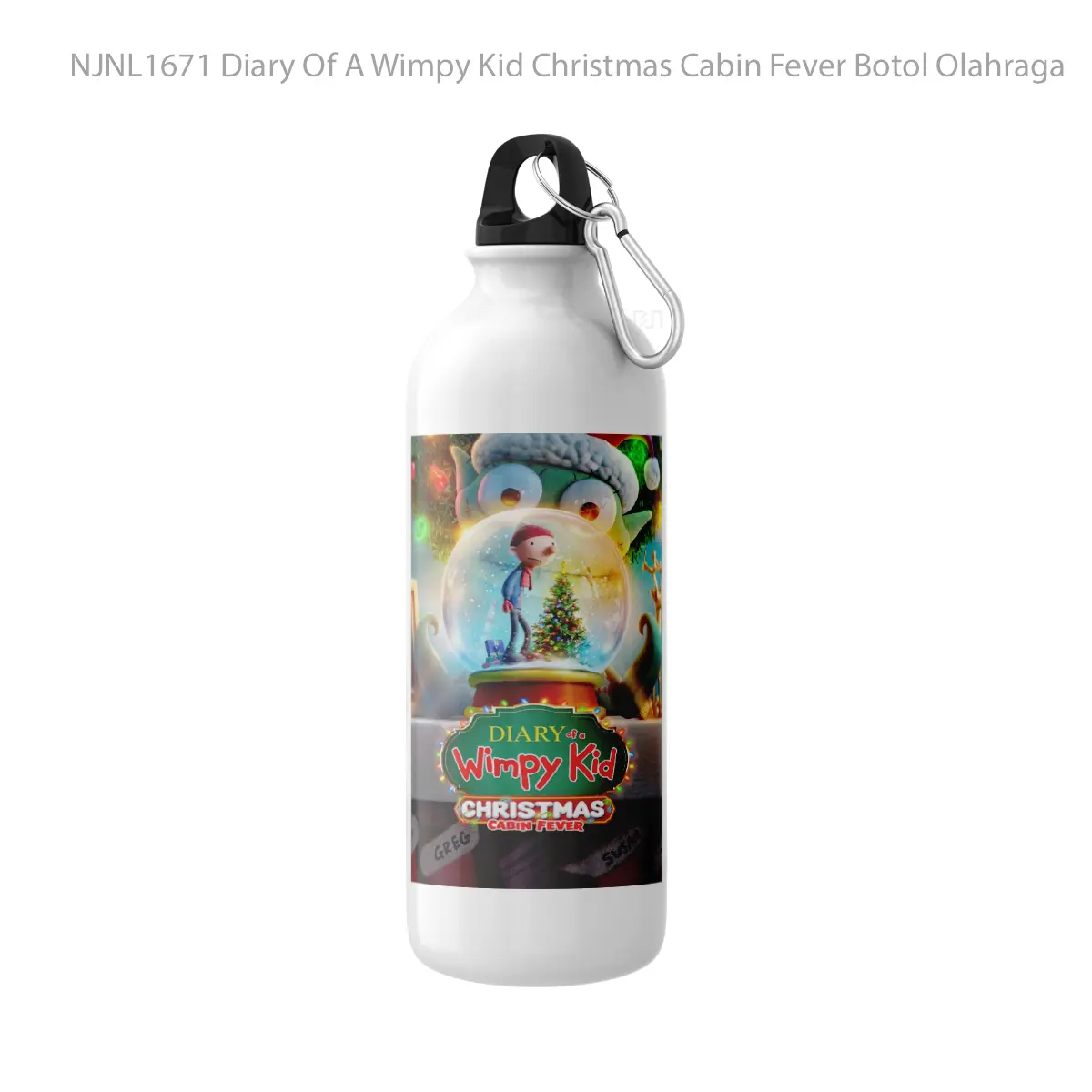 Botol Diary Of A Wimpy Kid Christmas Cabin Fever - Toon Sport Bottle
