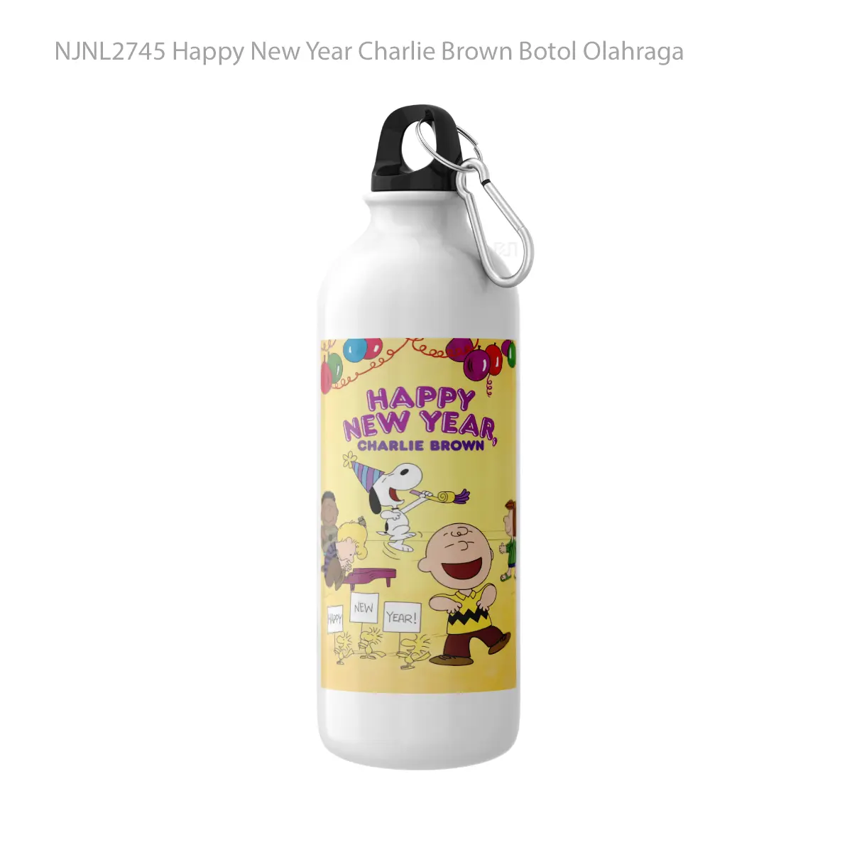Botol Happy New Year Charlie Brown - Toon Sport Bottle