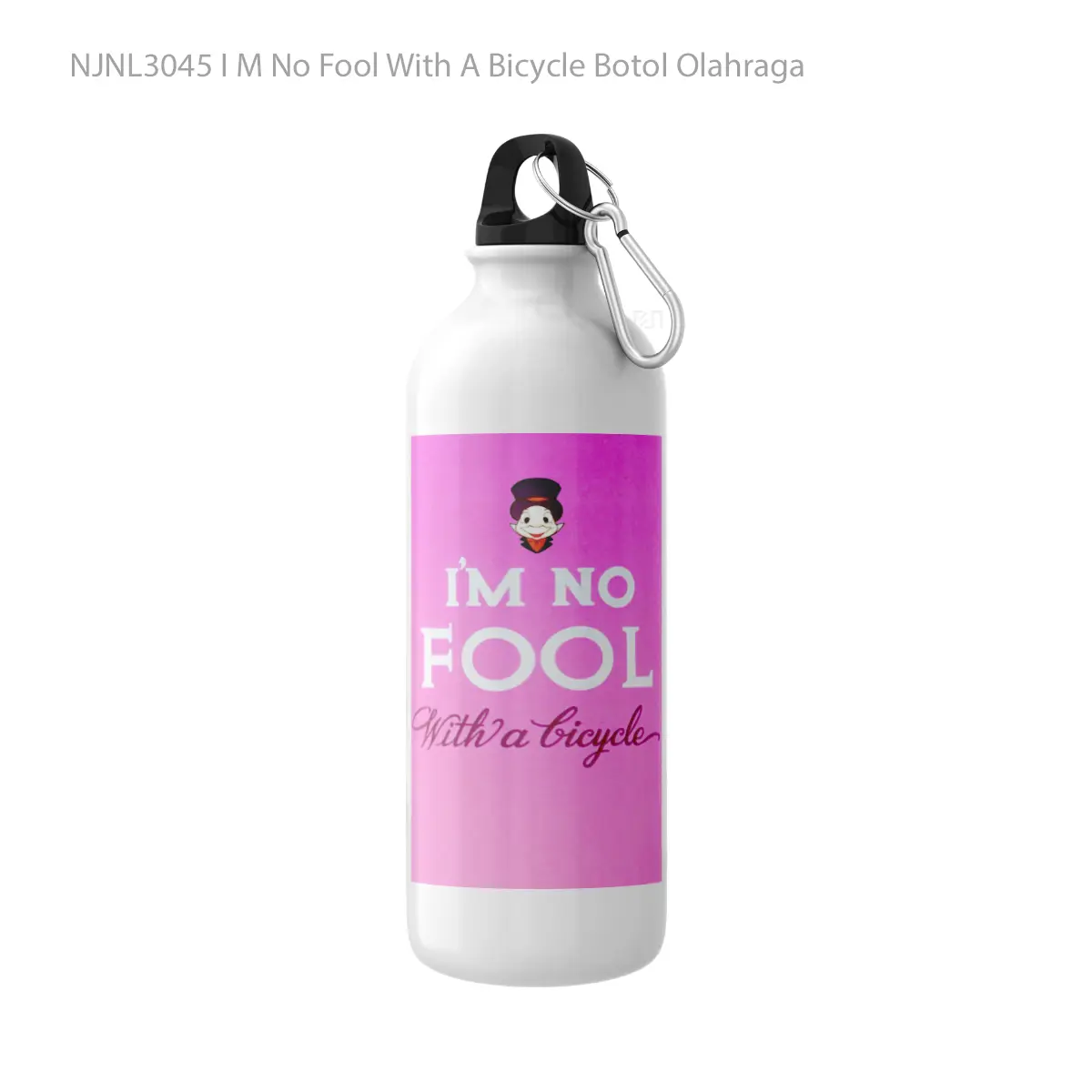 Botol I M No Fool With A Bicycle - Toon Sport Bottle