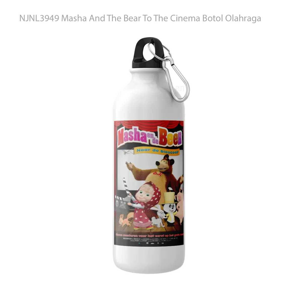 Botol Masha And The Bear To The Cinema - Toon Sport Bottle