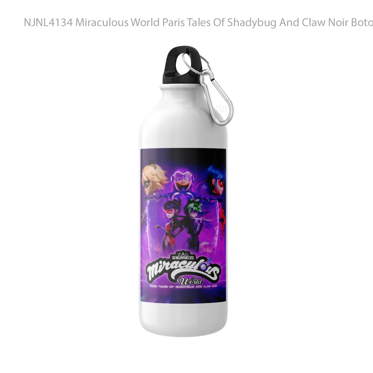 Botol Miraculous World Paris Tales Of Shadybug And Claw Noir - Toon Sport Bottle