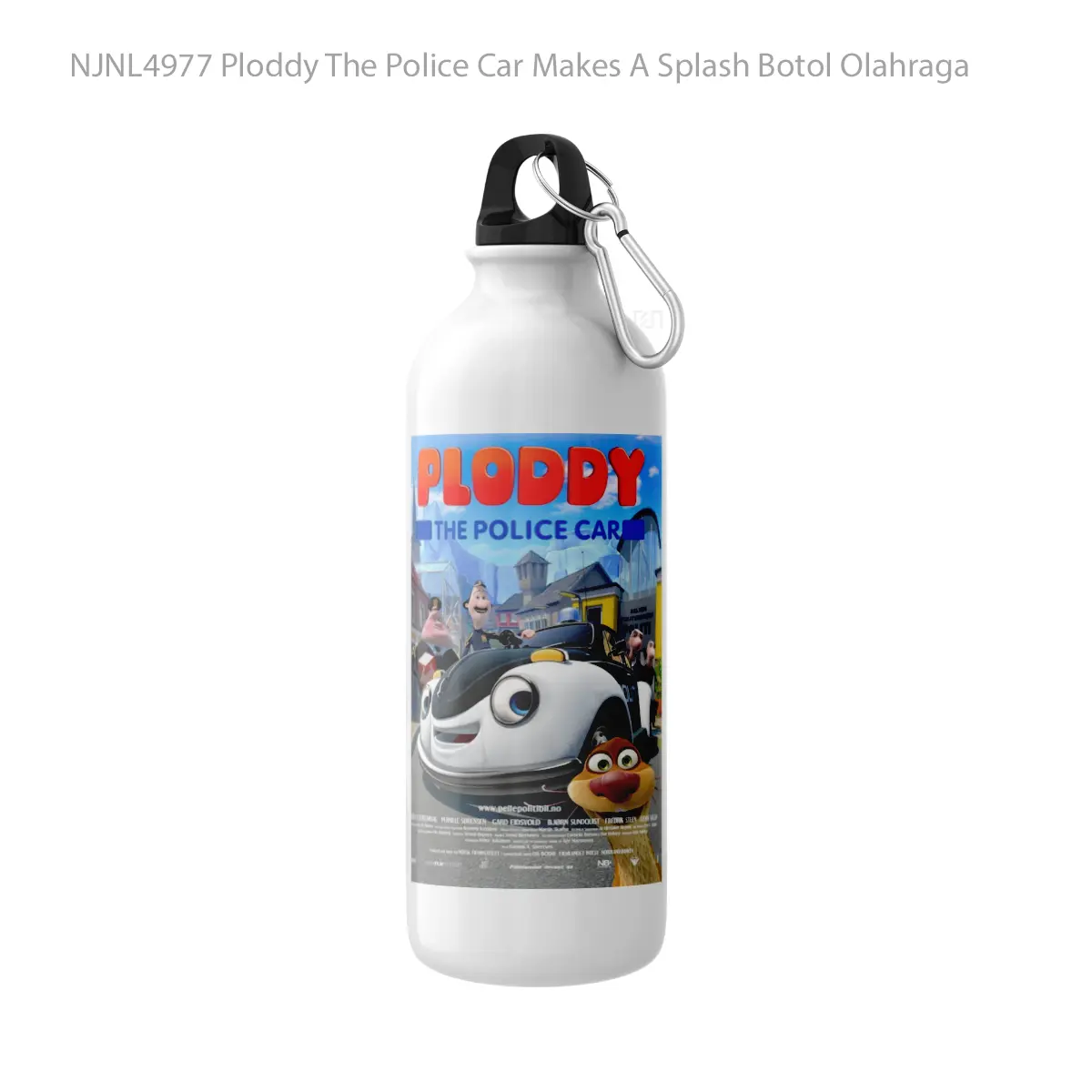 Botol Ploddy The Police Car Makes A Splash - Toon Sport Bottle
