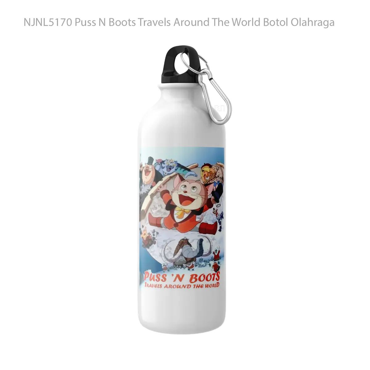 Botol Puss N Boots Travels Around The World - Toon Sport Bottle