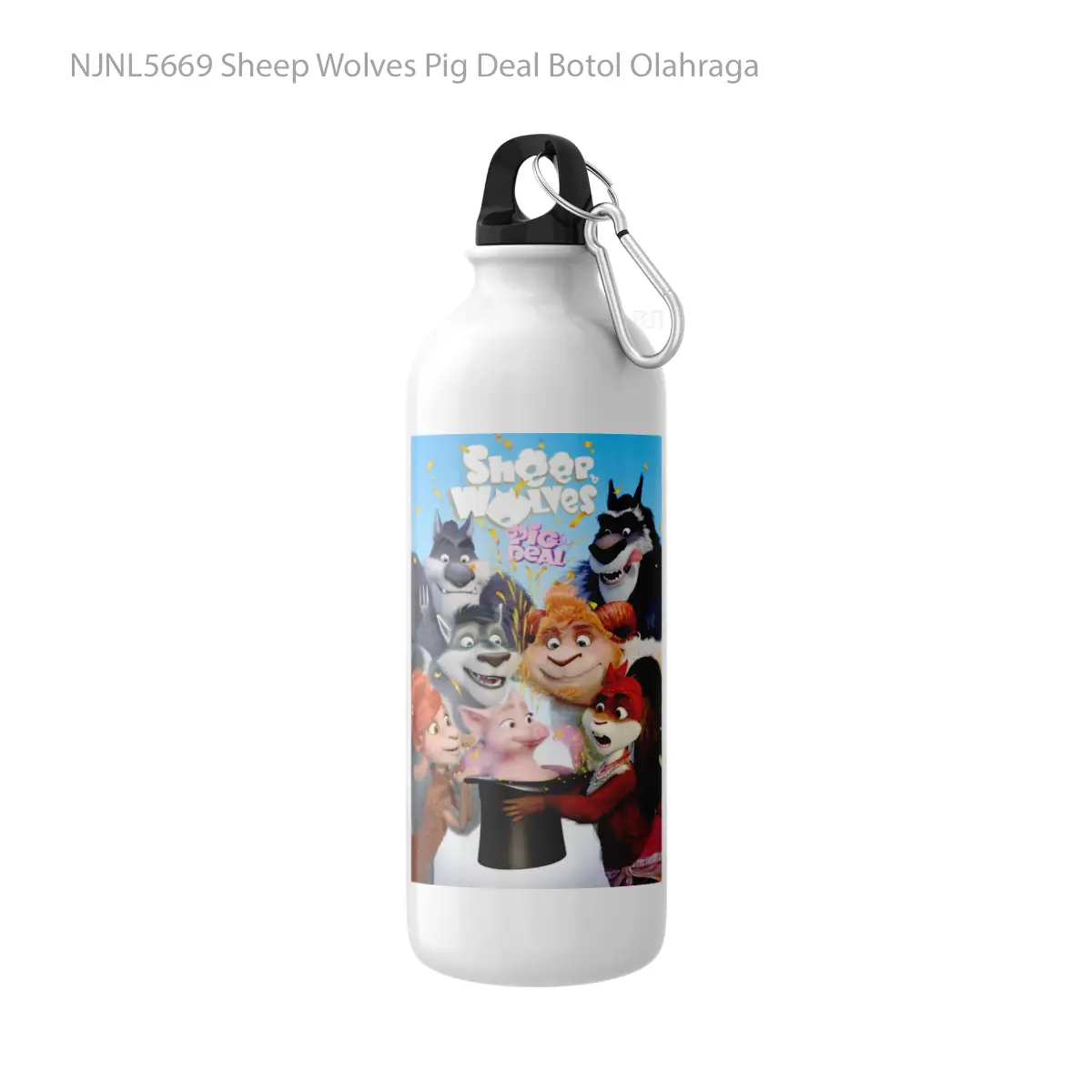Botol Sheep Wolves Pig Deal - Toon Sport Bottle