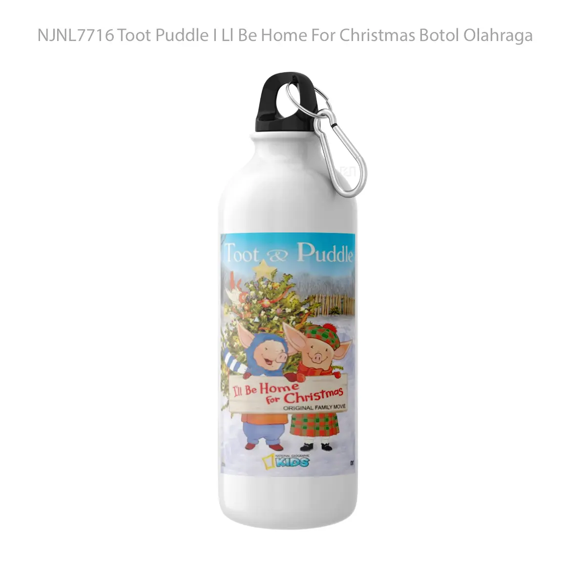 Botol Toot Puddle I Ll Be Home For Christmas - Toon Sport Bottle